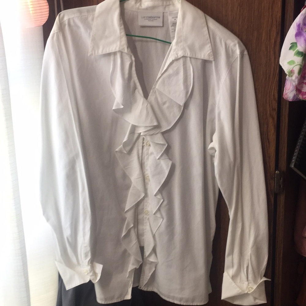 White Blouse Liz Claiborne, Petite M